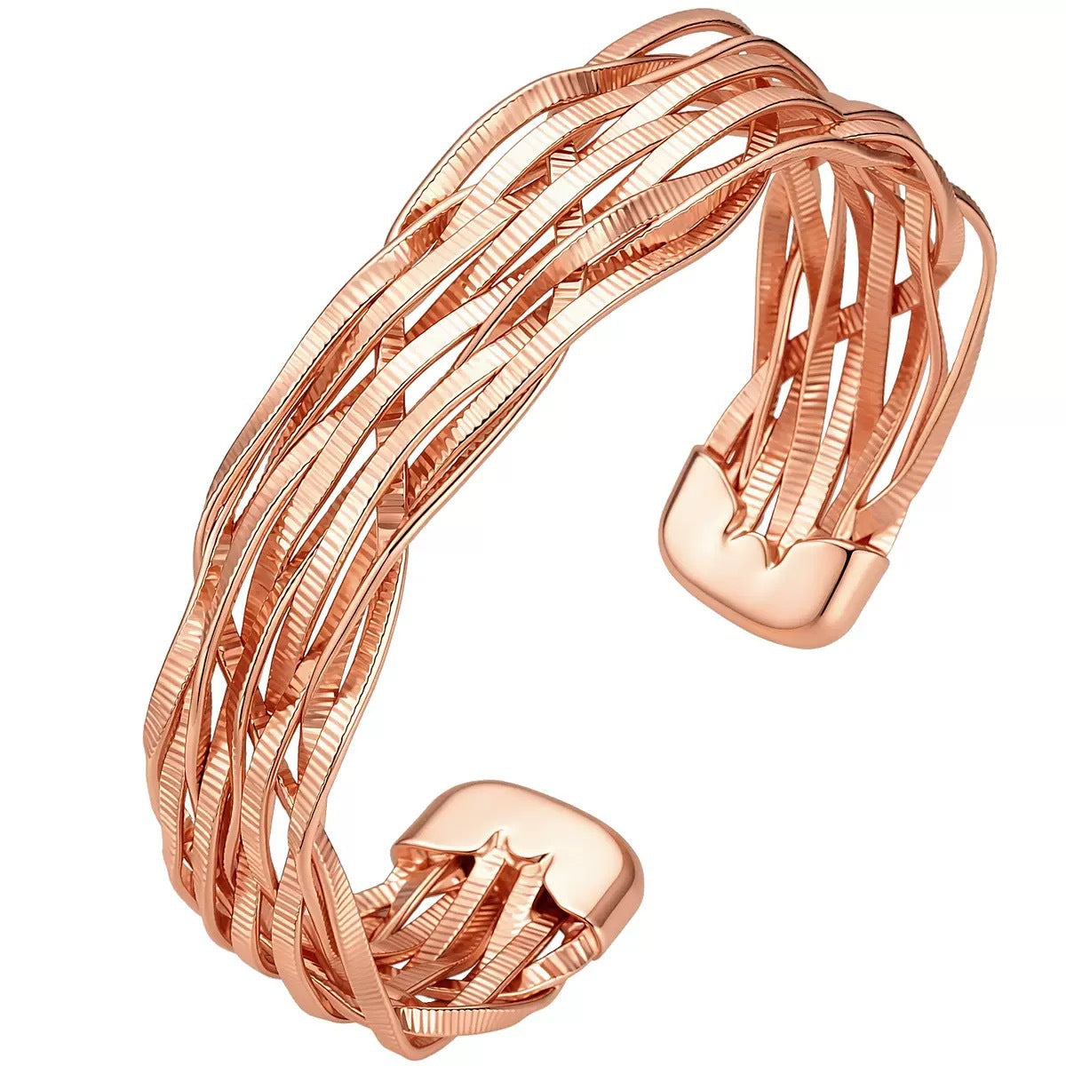 Rotkupfer-Armband, handgewebt – Bild 2 | LuxeStyle