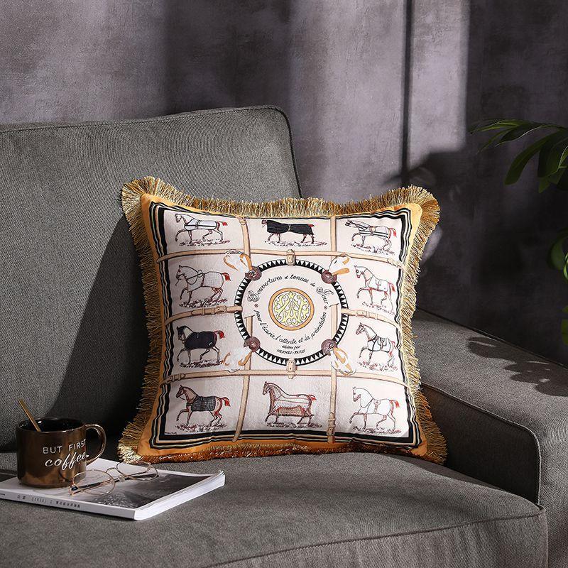 Fransen-Kissen mit doppelseitigem Print – Bild 10 | LuxeStyle