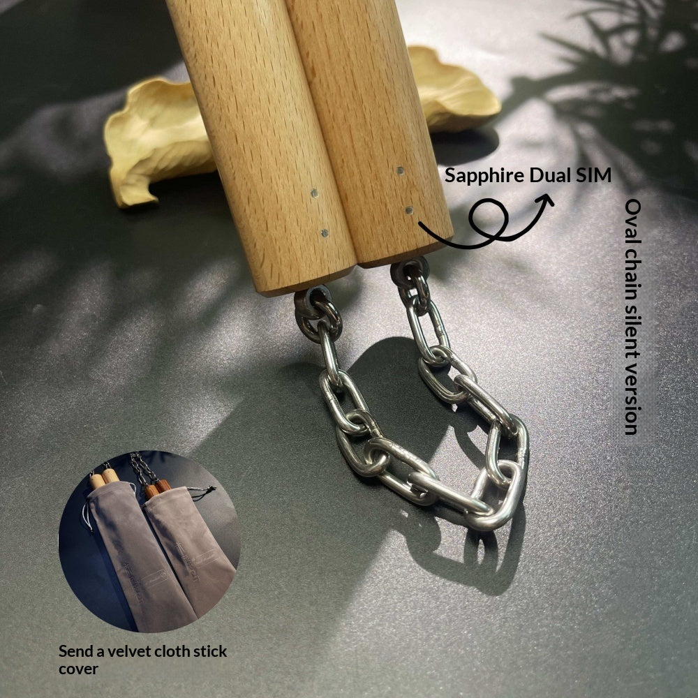 Nunchaku aus massivem Eichenholz