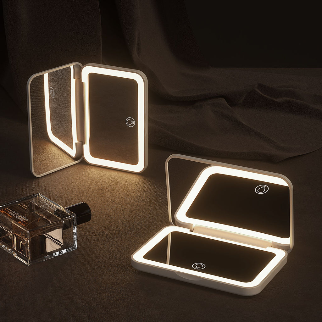 Aufladbare LED-Spiegel mit 3-farbigem Licht