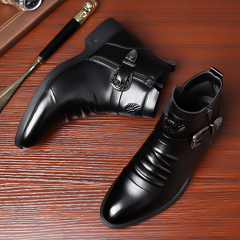 Britische Chelsea Boots aus Leder für Herren