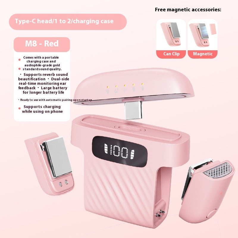 M8 Mini Funk-Ansteckmikrofon (2er-Set)