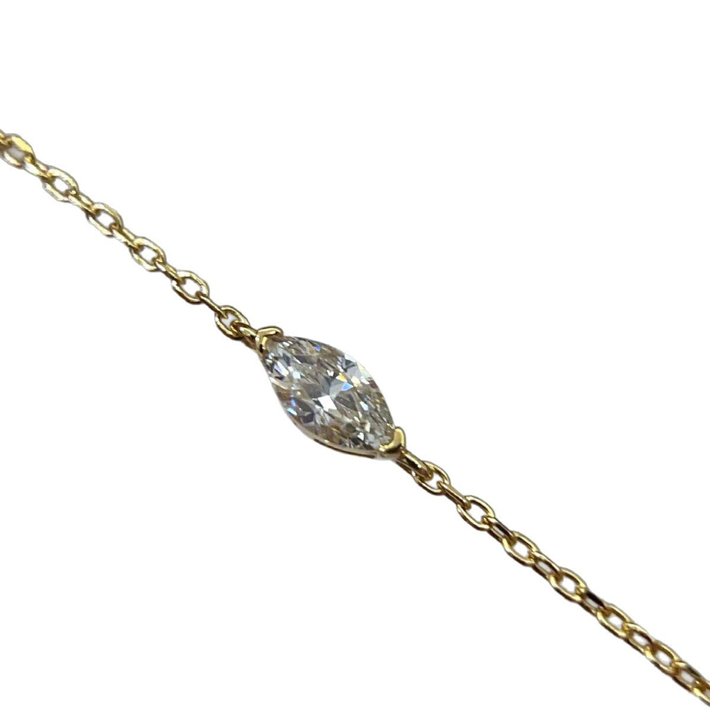 Pferdeaugen Zirkonia Armband, vergoldet
