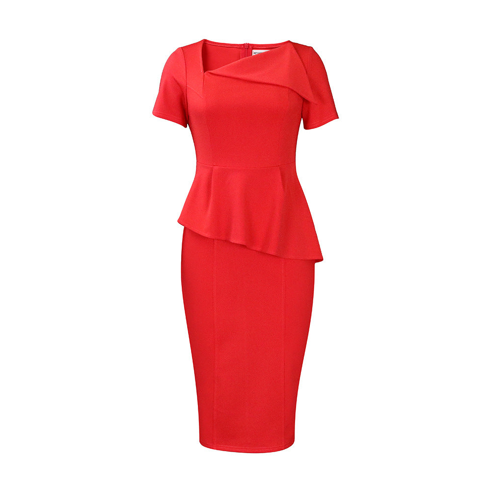 Elegantes Off-Shoulder Midi-Kleid – Bild 3 | LuxeStyle