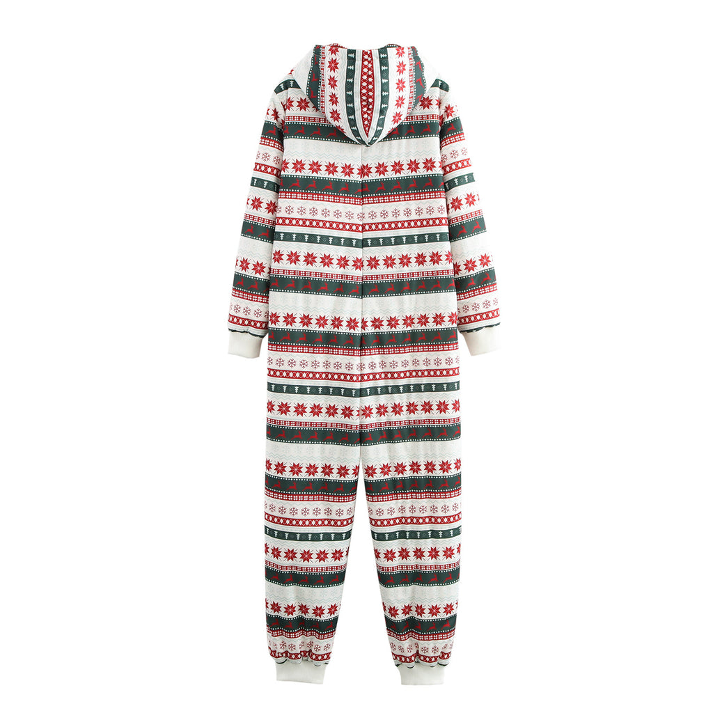 Warmer Jumpsuit im Weihnachts-Look