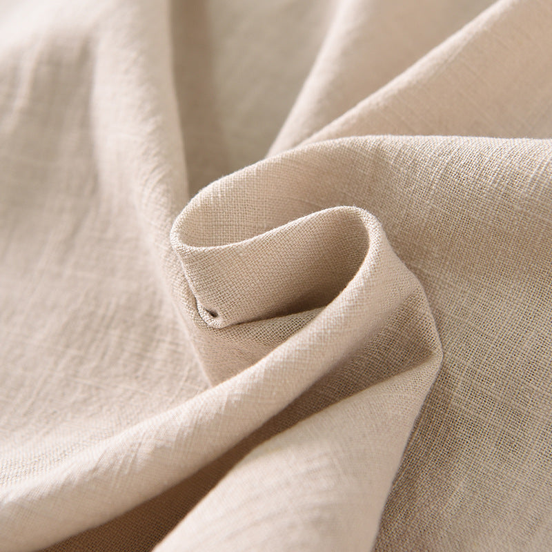 Ärmelloses A-Linien-Kleid aus Leinenmix