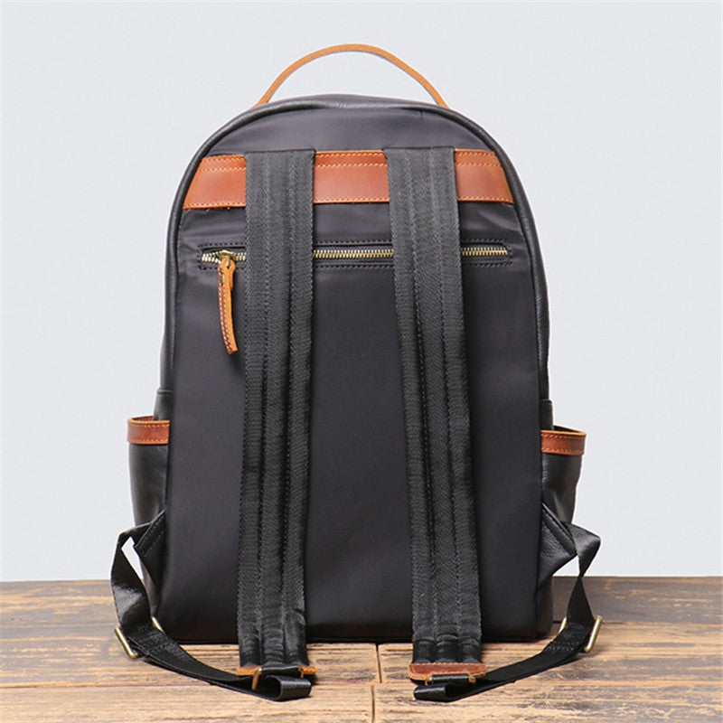 Retro Lederrucksack mit Farbkontrast – Bild 4 | LuxeStyle