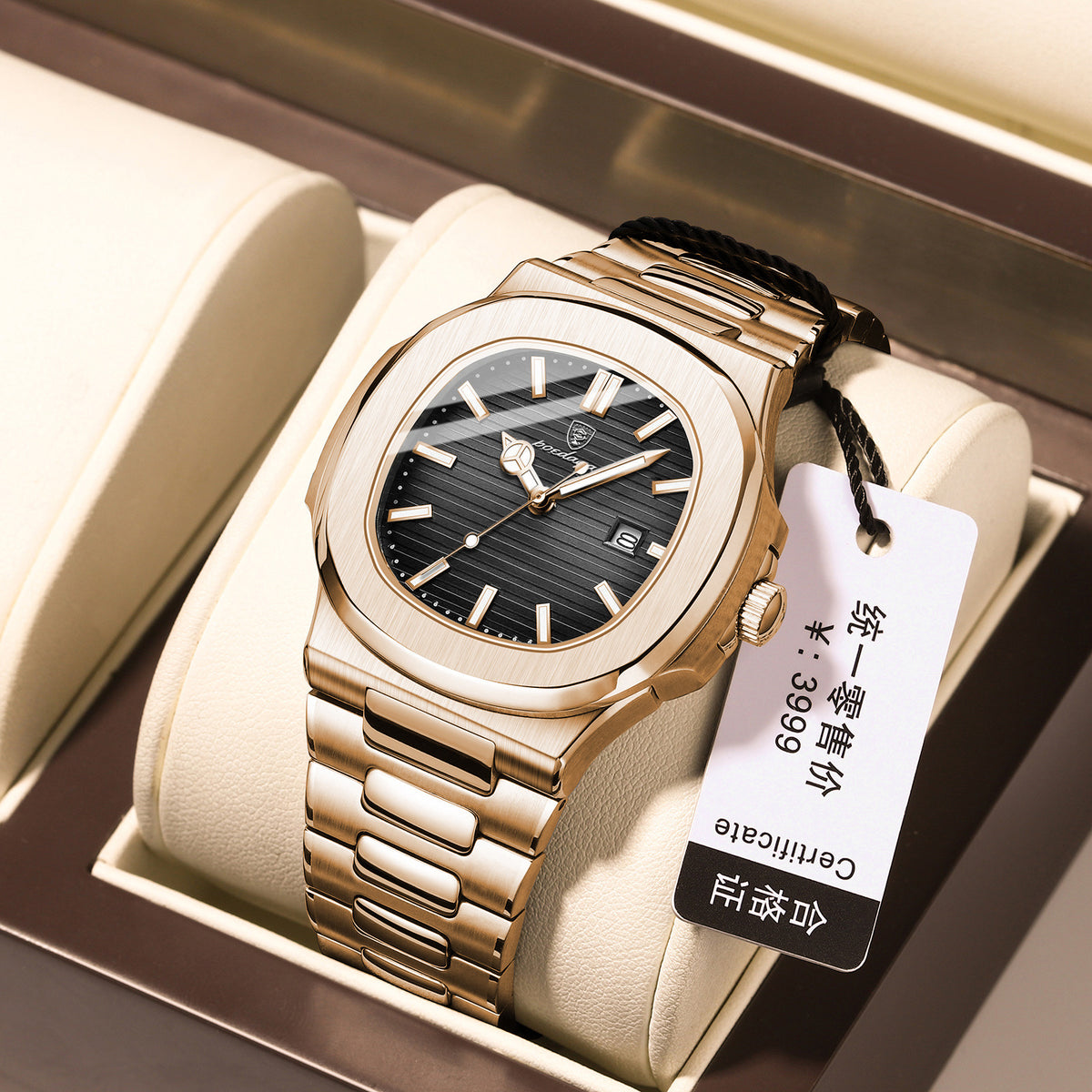 Wasserdichte, ultraflache Quarzuhr – Bild 5 | LuxeStyle