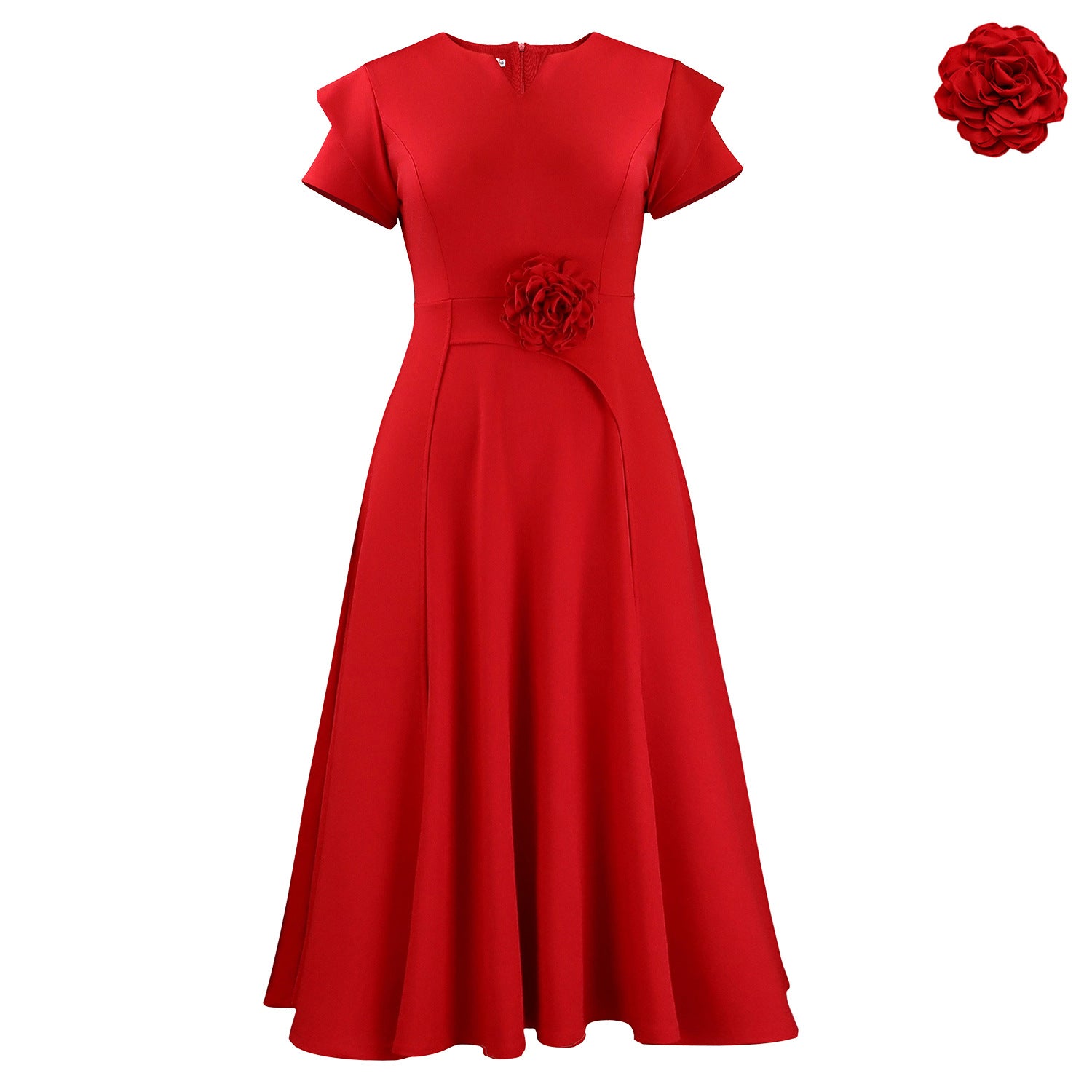 Elegantes Sommerkleid mit Blumenmuster