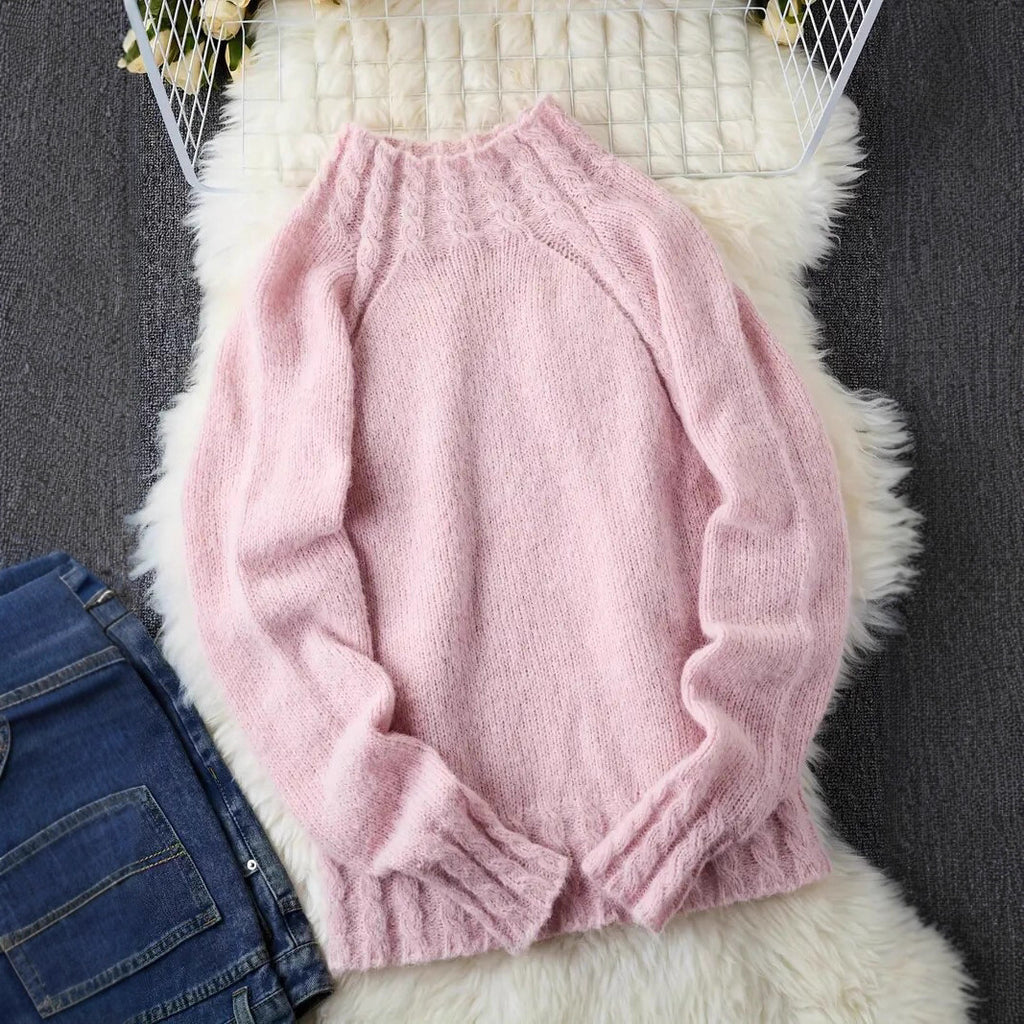 Vielseitiger Damen Pullover mit Rundhals