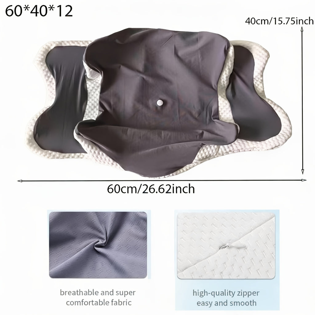 Ergonomisches Nackenstützkissen mit Eisseidenbezug – Bild 2 | LuxeStyle