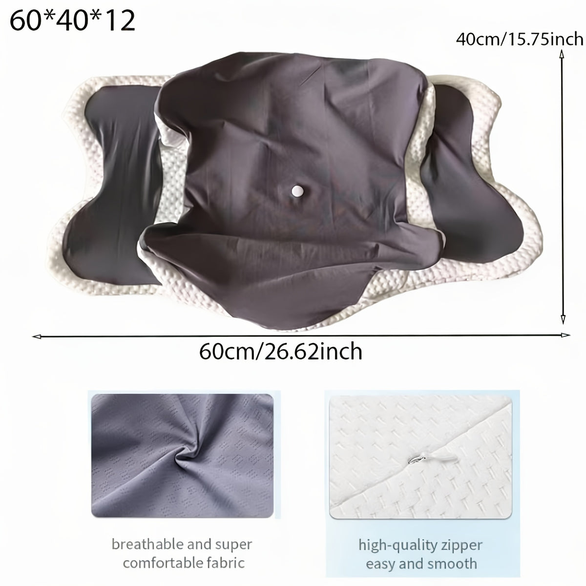 Ergonomisches Nackenstützkissen mit Eisseidenbezug – Bild 2 | LuxeStyle