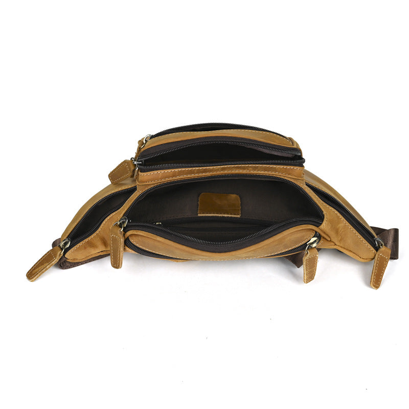 Herren-Bauchtasche aus Vollnarbenleder – Bild 4 | LuxeStyle