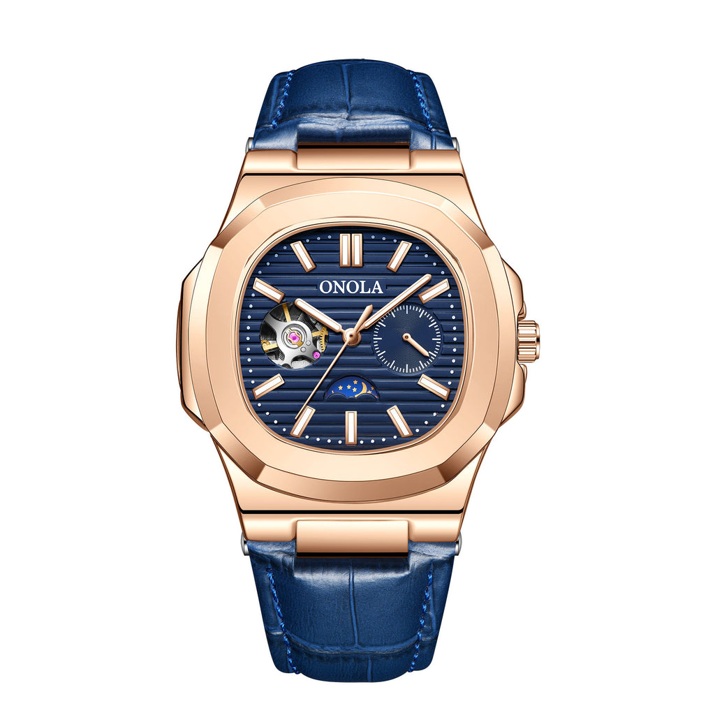 Mechanische Armbanduhr mit Mondphase – Ansicht 8