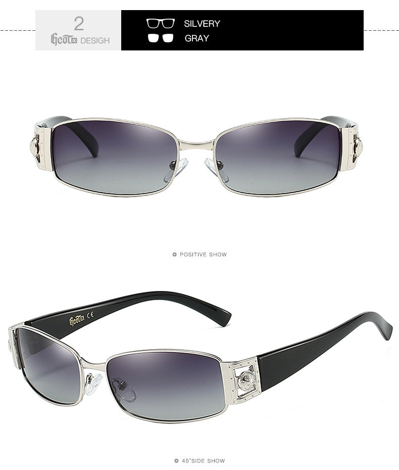 Vintage Sonnenbrille mit quadratischem Rahmen
