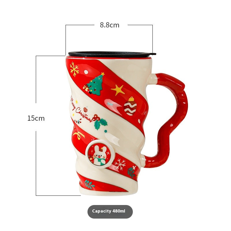 Keramiktasse für Paare – Weihnachtsmotiv – Bild 2 | LuxeStyle