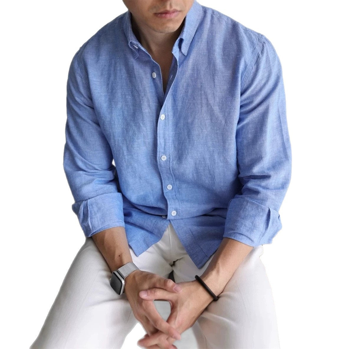 Herren Langarmhemd