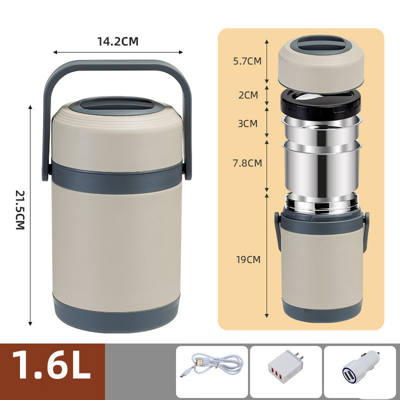USB-Heizbox aus Edelstahl für unterwegs – Bild 5 | LuxeStyle