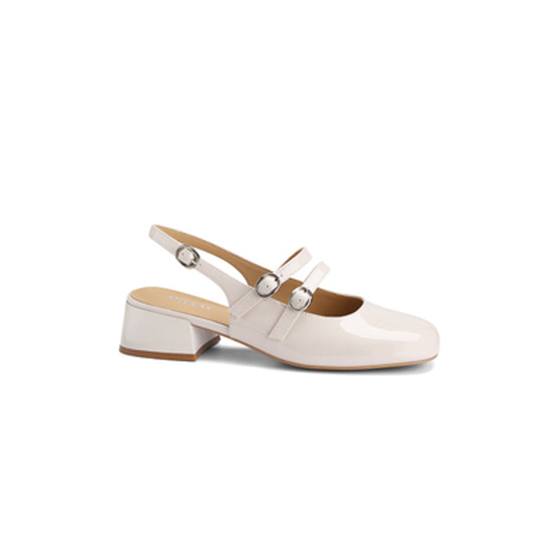 Retro Sandalen mit eckiger Zehenpartie – Bild 3 | LuxeStyle