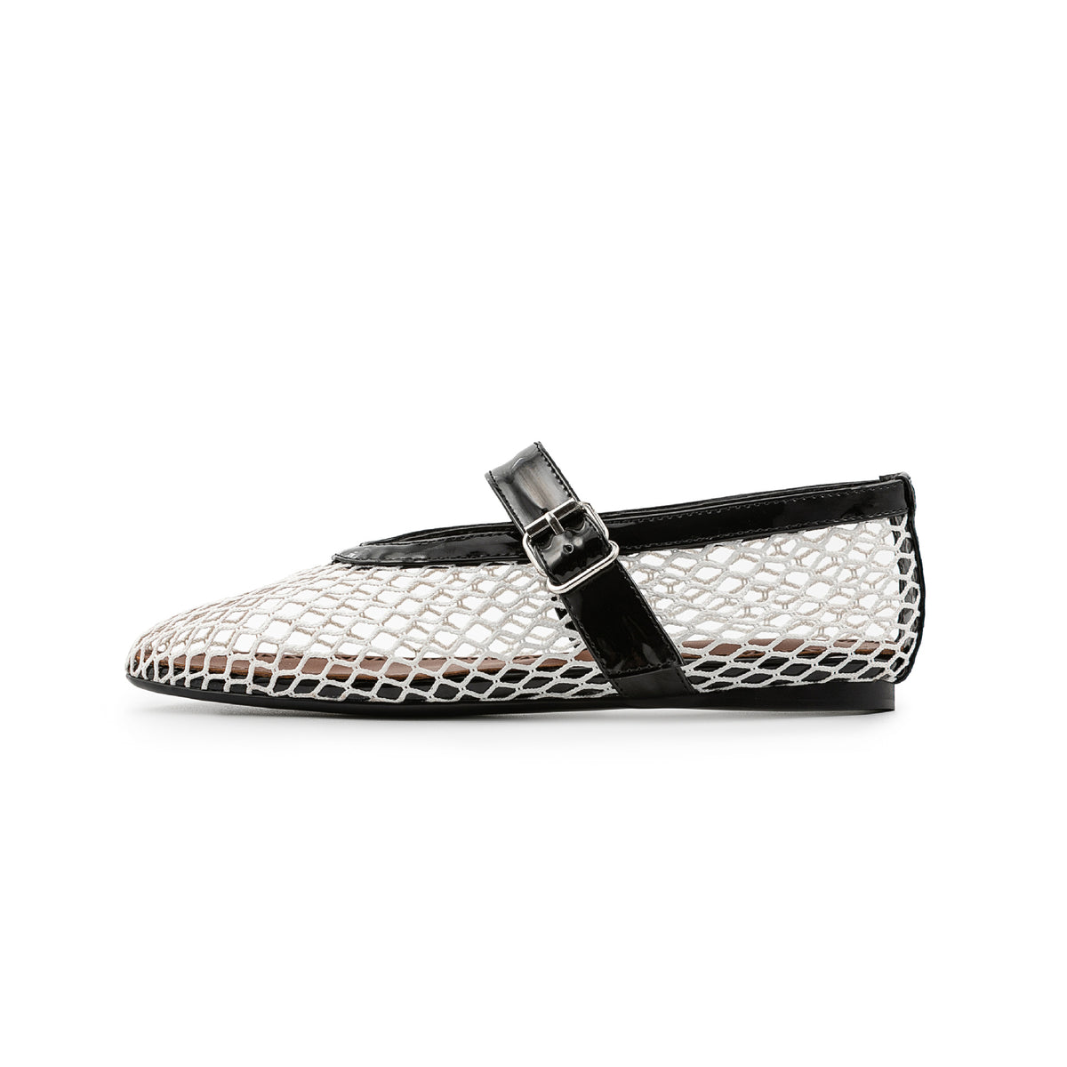 Mary Jane Mesh-Ballerinas mit Knöchelschnalle – Bild 17 | LuxeStyle