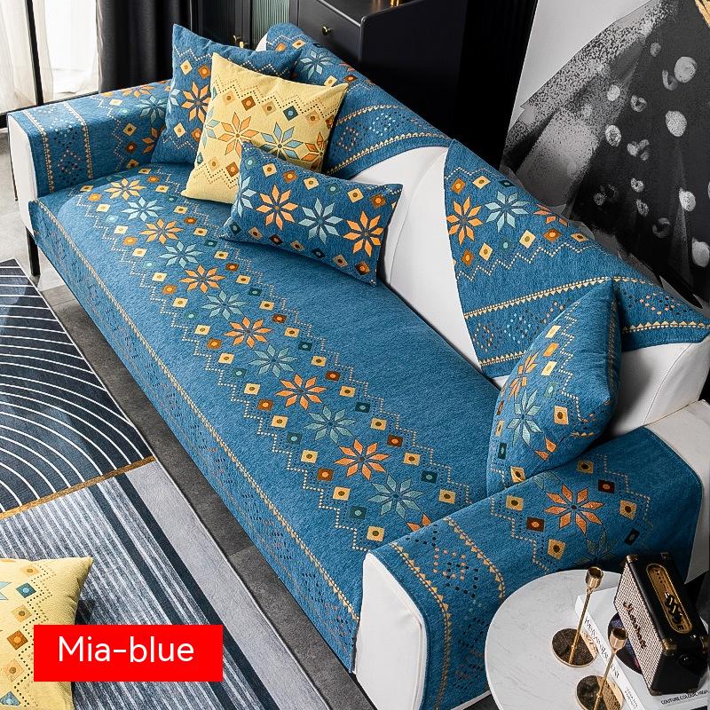 Chenille Sofakissenbezug im Bohème-Stil – Bild 4 | LuxeStyle