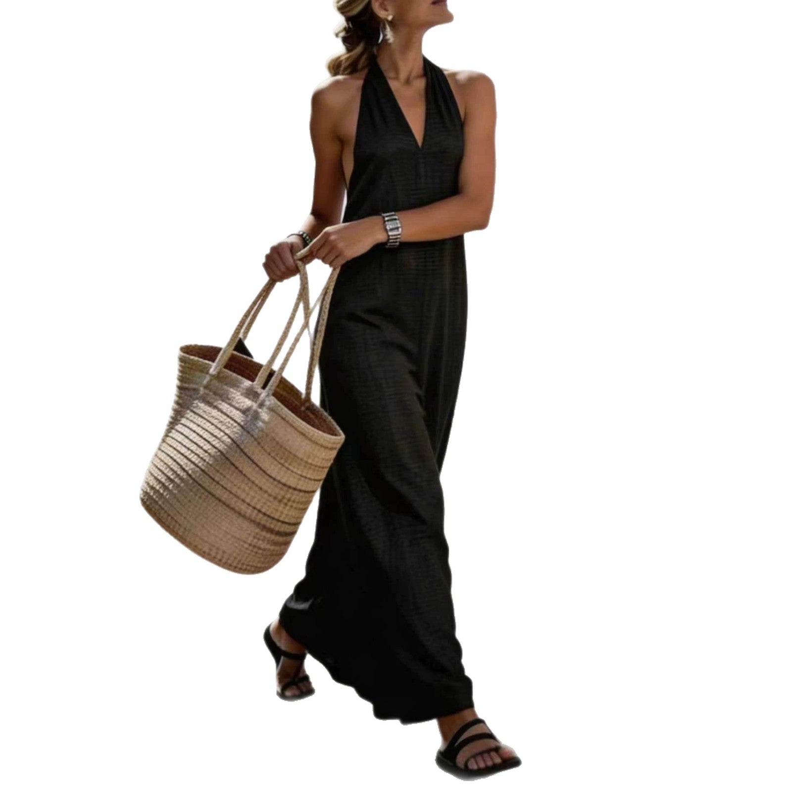 Halterneck Maxikleid – Figurbetont & elegant