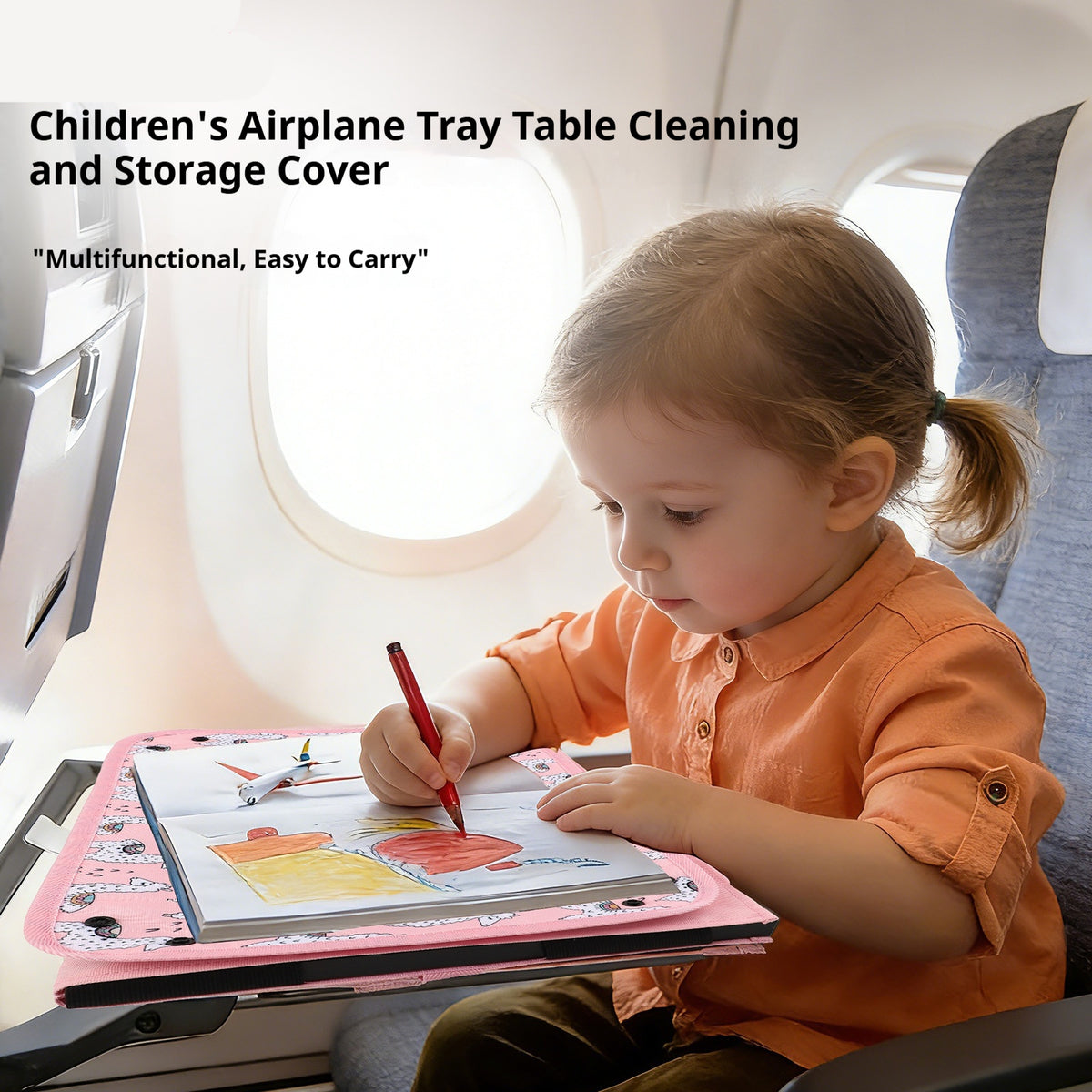 Kinderflugzeug-Reise-Tablett Aufbewahrungstasche – Bild 7 | LuxeStyle