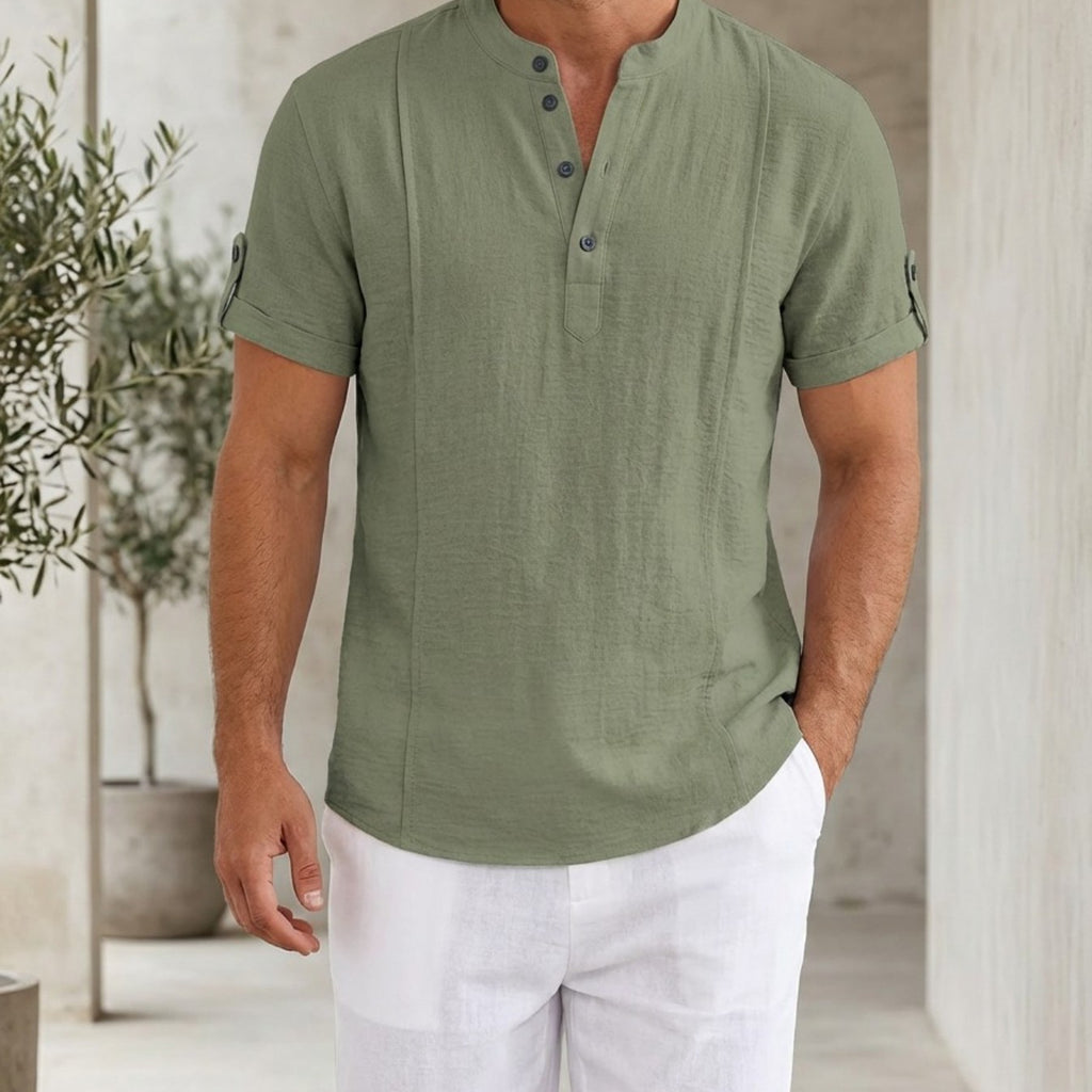 Kurzes Polo-Shirt mit Falten – Bild 8 | LuxeStyle