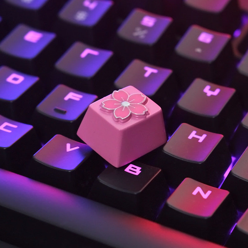 Mechanische Tastatur im Kirschblüten-Design