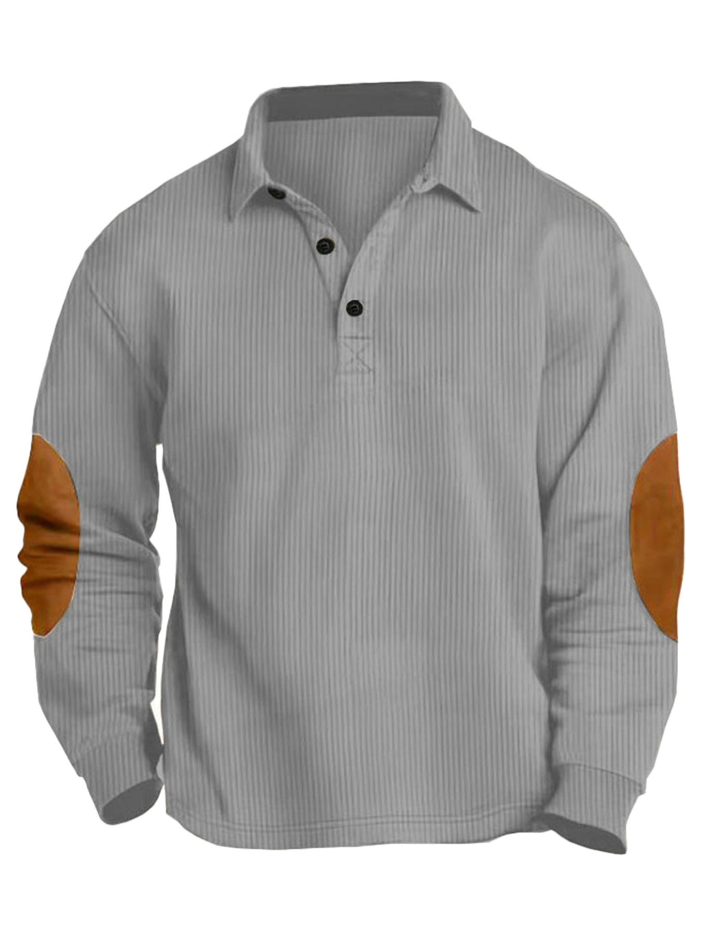 Langarm-Lapel-Shirt mit Streifen – Bild 5 | LuxeStyle