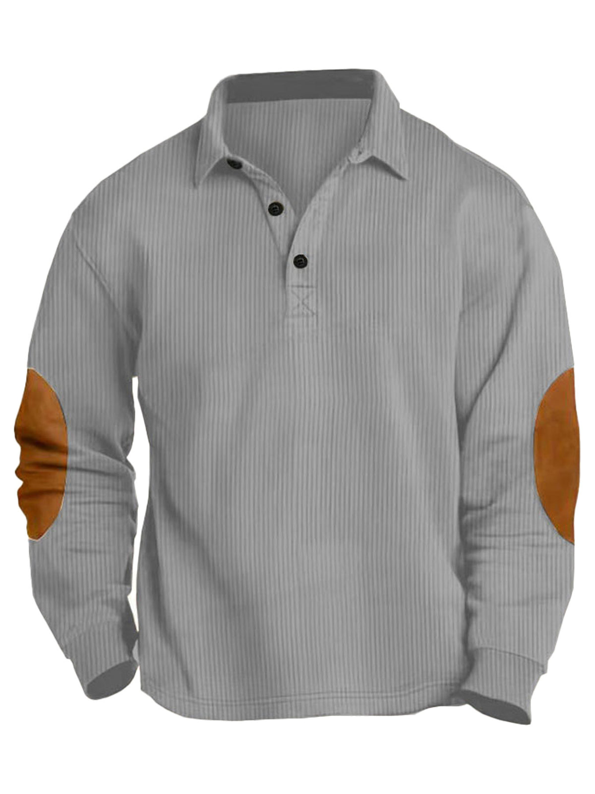 Langarm-Lapel-Shirt mit Streifen – Bild 5 | LuxeStyle