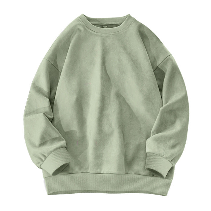 Suede-Fleece Pullover