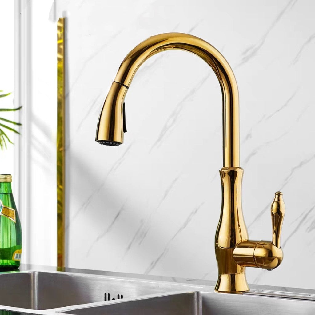 Kupfer Wasserhahn ausziehbar für Küche und Bad – Bild 4 | LuxeStyle