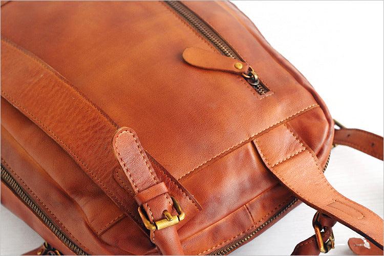 Rückentasche aus Vintage-Leder – Bild 9 | LuxeStyle