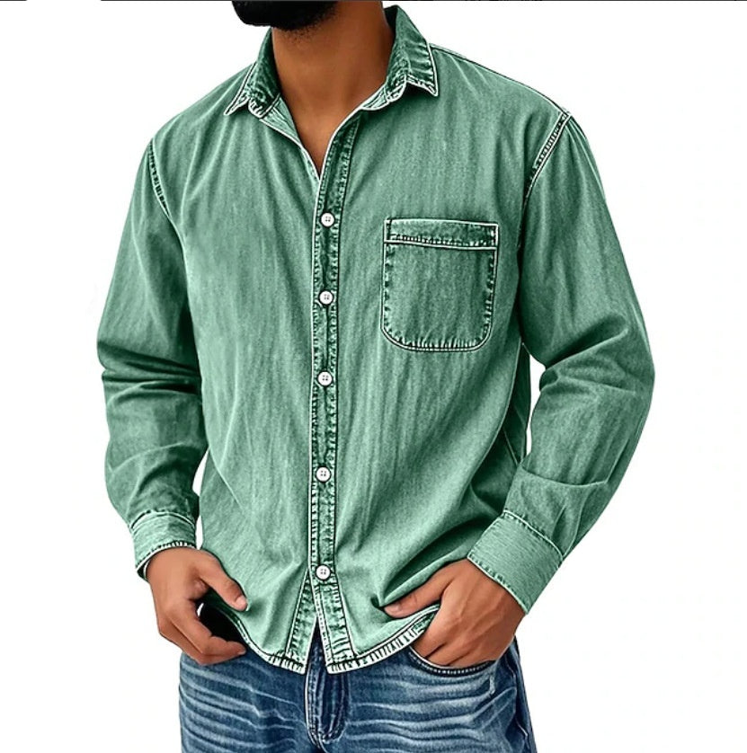 Herren Langarmhemd im Used-Look – Bild 13 | LuxeStyle