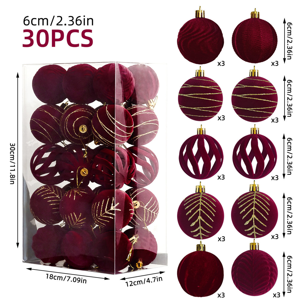 30er-Set Weihnachtskugeln, 6 cm – Bild 8 | LuxeStyle