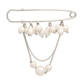 Perlenbrosche mit Kette | LuxeStyle