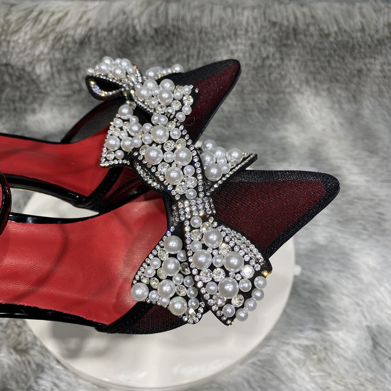 Atmungsaktive Mesh-Sandalen mit Schleife – Bild 2 | LuxeStyle