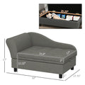 Hundesofa mit Stauraum, Grau