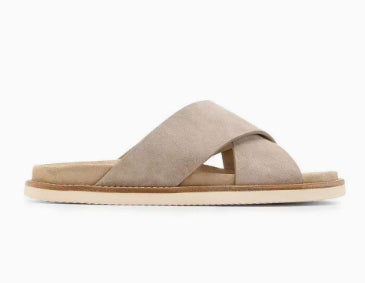 Trendige Casual Slipper aus weichem Leder