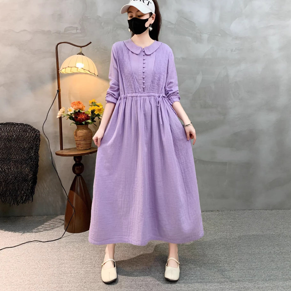 Retro-Kleid mit Langarm