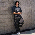 Retro-Style Jeans mit Streifen