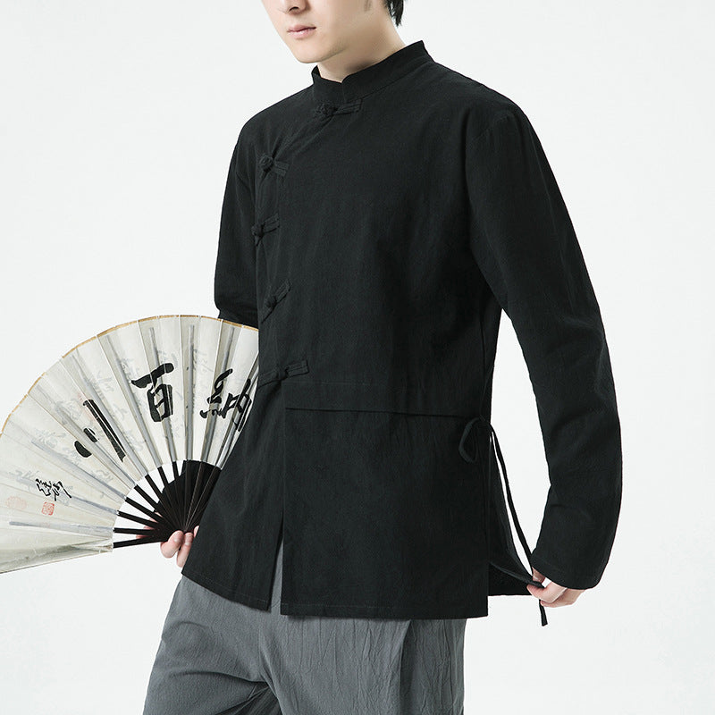 Baumwoll-Leinen Langarmshirt – Bild 7 | LuxeStyle