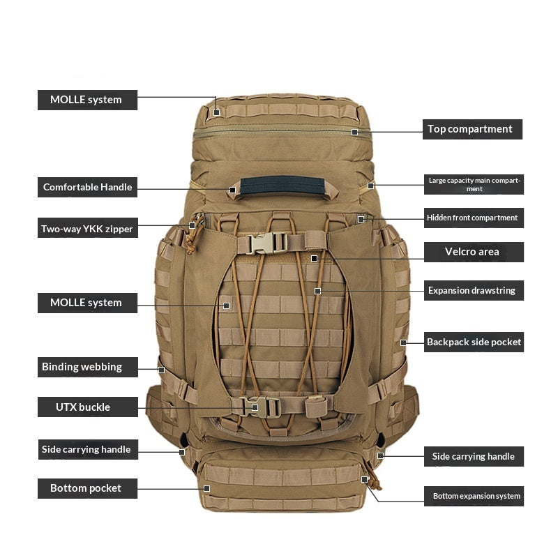 90L wasserabweisender Rucksack für Expeditionen – Bild 7 | LuxeStyle