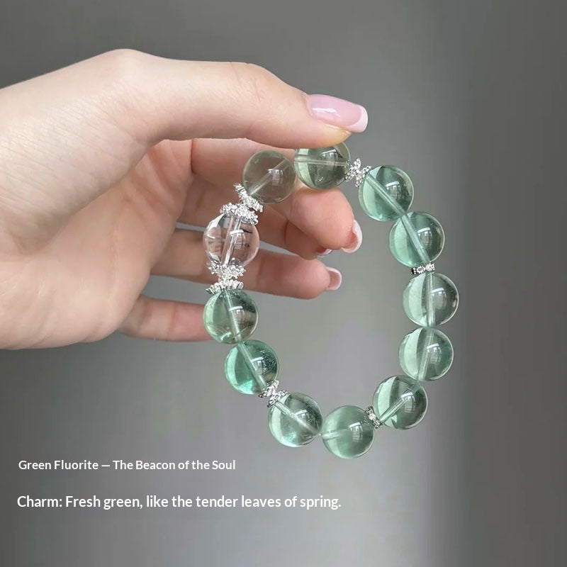Armband Grüner Fluorit & Bergkristall – Bild 5 | LuxeStyle