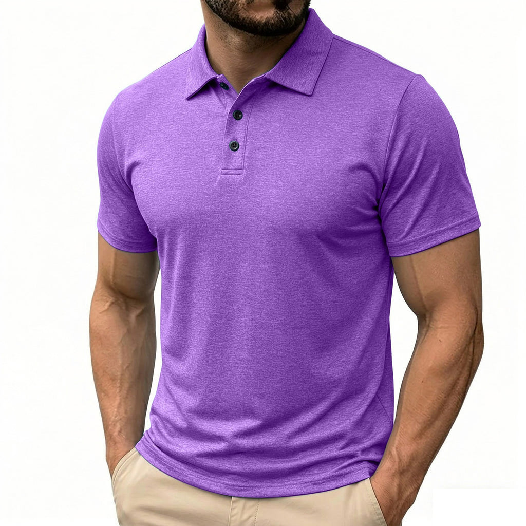 Einheitsfarbenes Kurzarm-Shirt für Herren