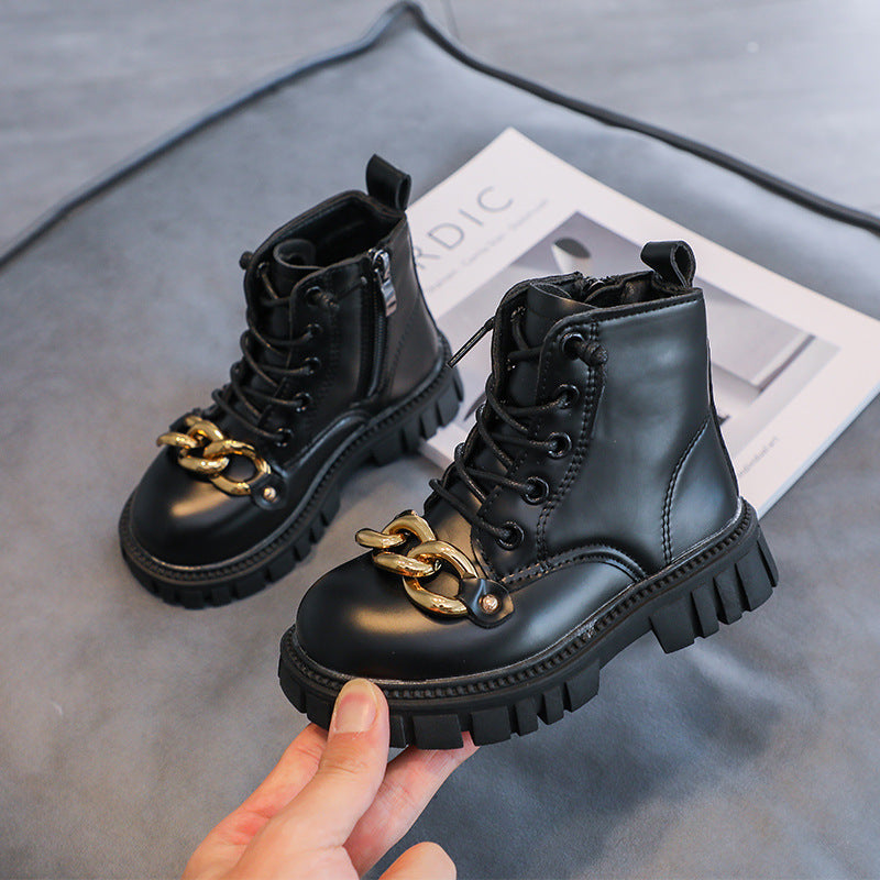 Kinder Martin Boots mit Kette – Bild 2 | LuxeStyle