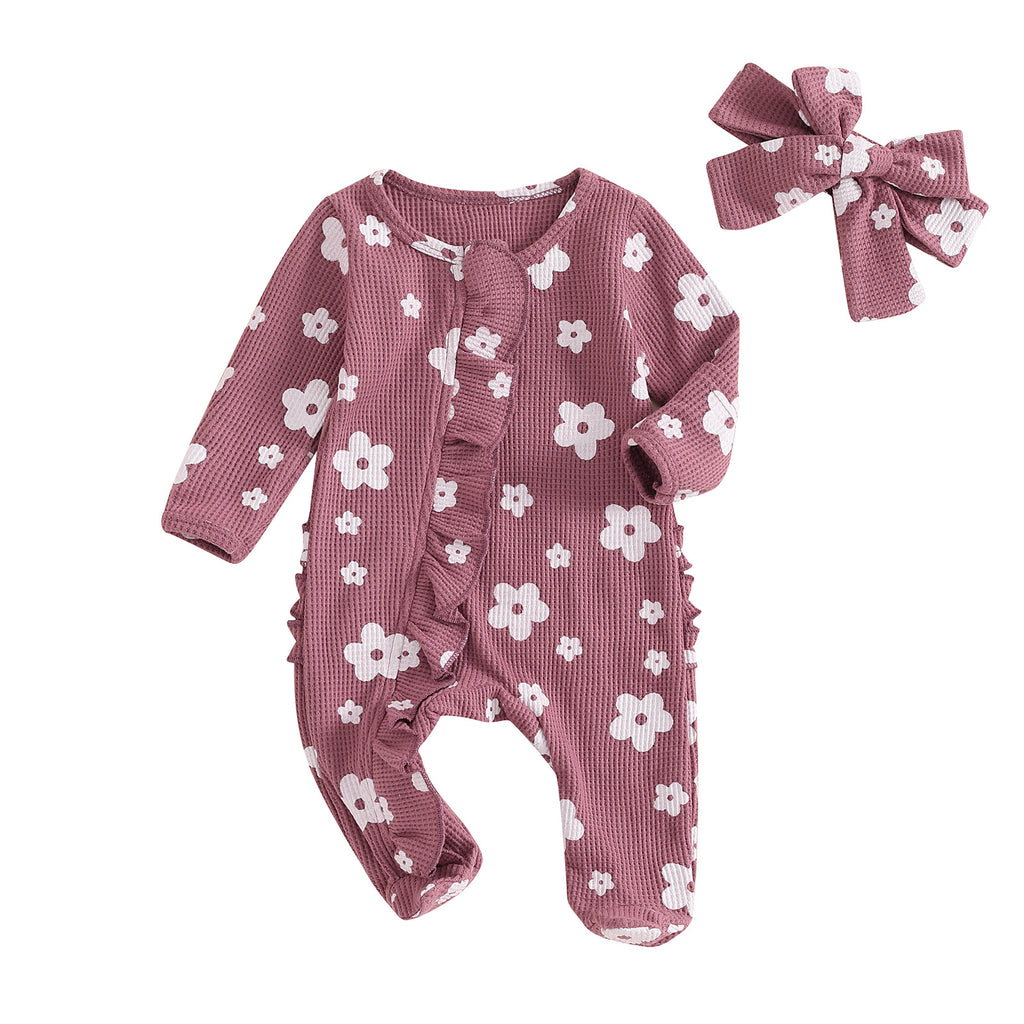 Baby-Overall mit Blumenmuster – Bild 2 | LuxeStyle