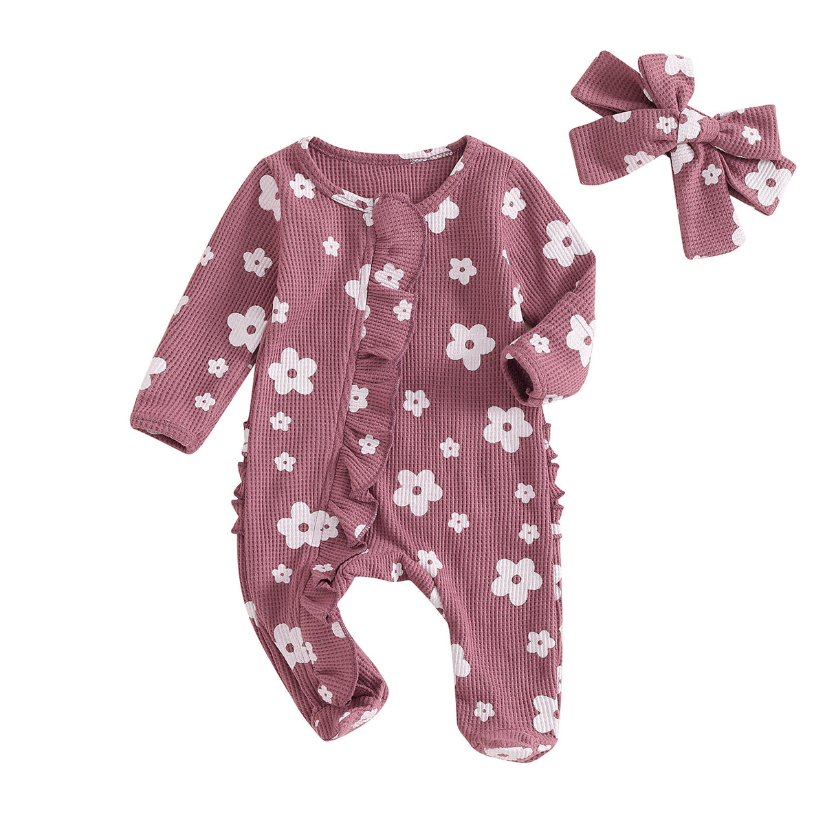 Baby-Overall mit Blumenmuster – Bild 2 | LuxeStyle