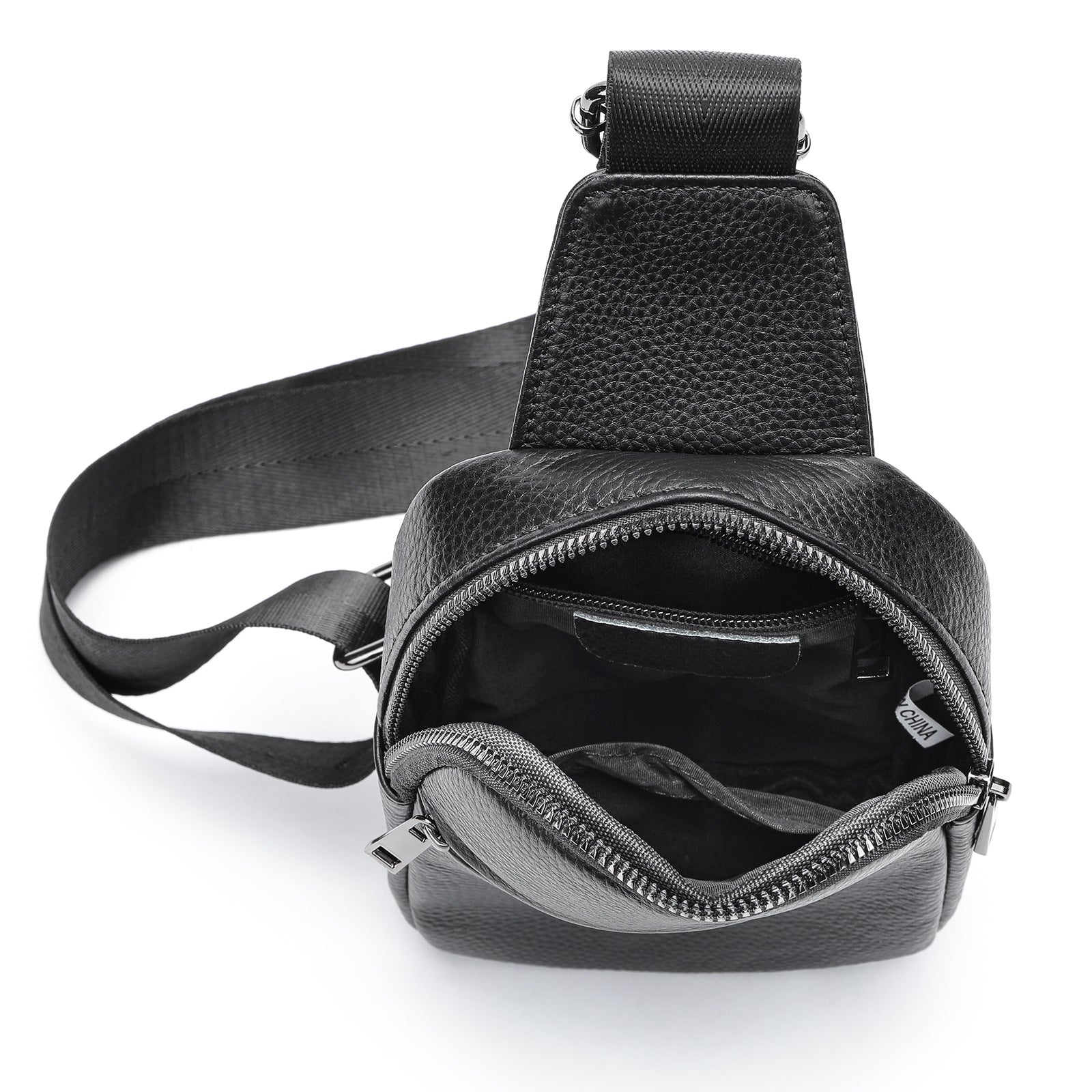 Lässige Leder-Brusttasche für Herren